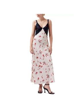 French Connection Black Dress with Subtle Red Accent